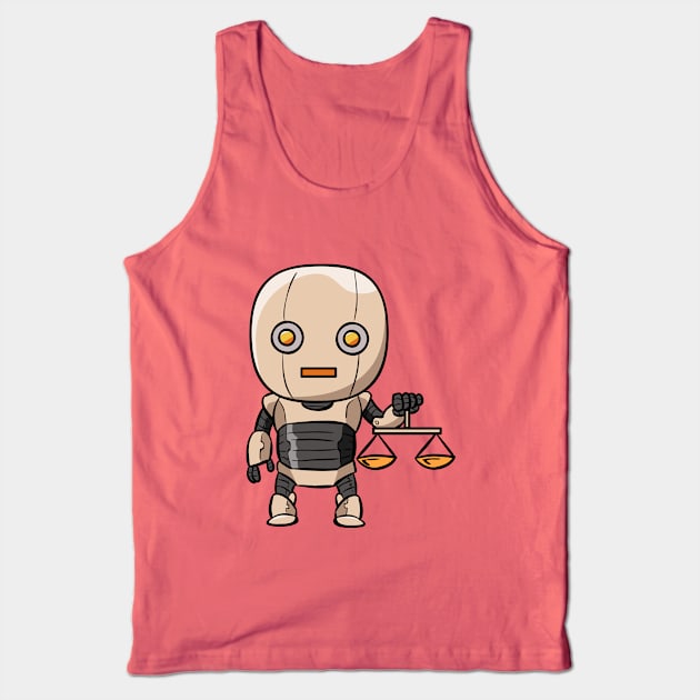 Libra Robotic Zodiac Sign Tank Top by wtama